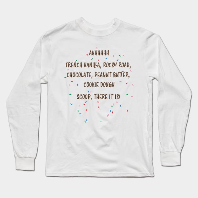 Scoop! There it is! Long Sleeve T-Shirt by DesignCat